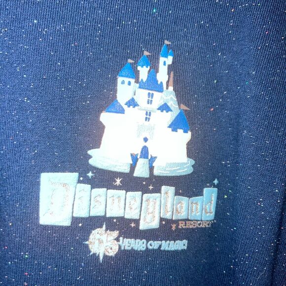 NEW Disneyland 65th Anniversary glitter spirit jersey long sleeve unisex small - Picture 3 of 8